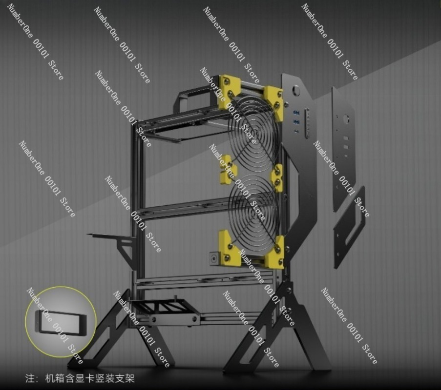 Casing PC Aluminium Rangka Ter - Aluminum Open Frame Test Bench Water Cooling ulasan dan harga